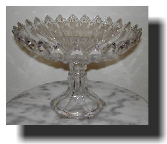 Sandwich Flint Glass Compote