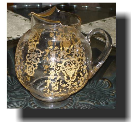 Lotus decorated Water Pitcher