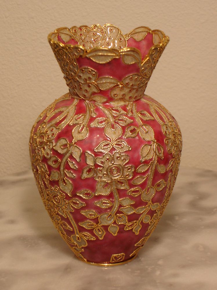 NYCO Intl Cloisonne Enamel Art Vase eBay