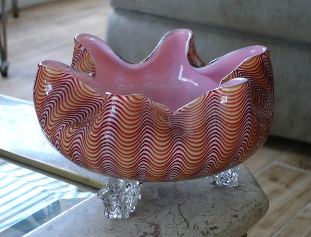 Stevens and Williams Blue Overlay Vase
