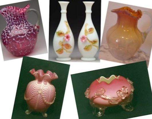 Decorative glass collage