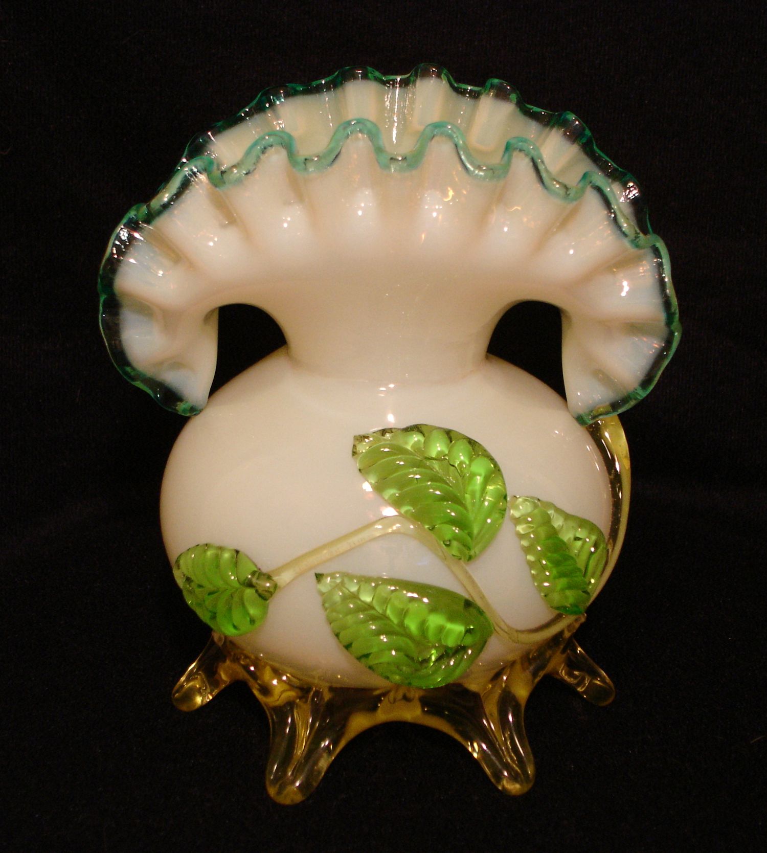 Antique Art Glass Vase